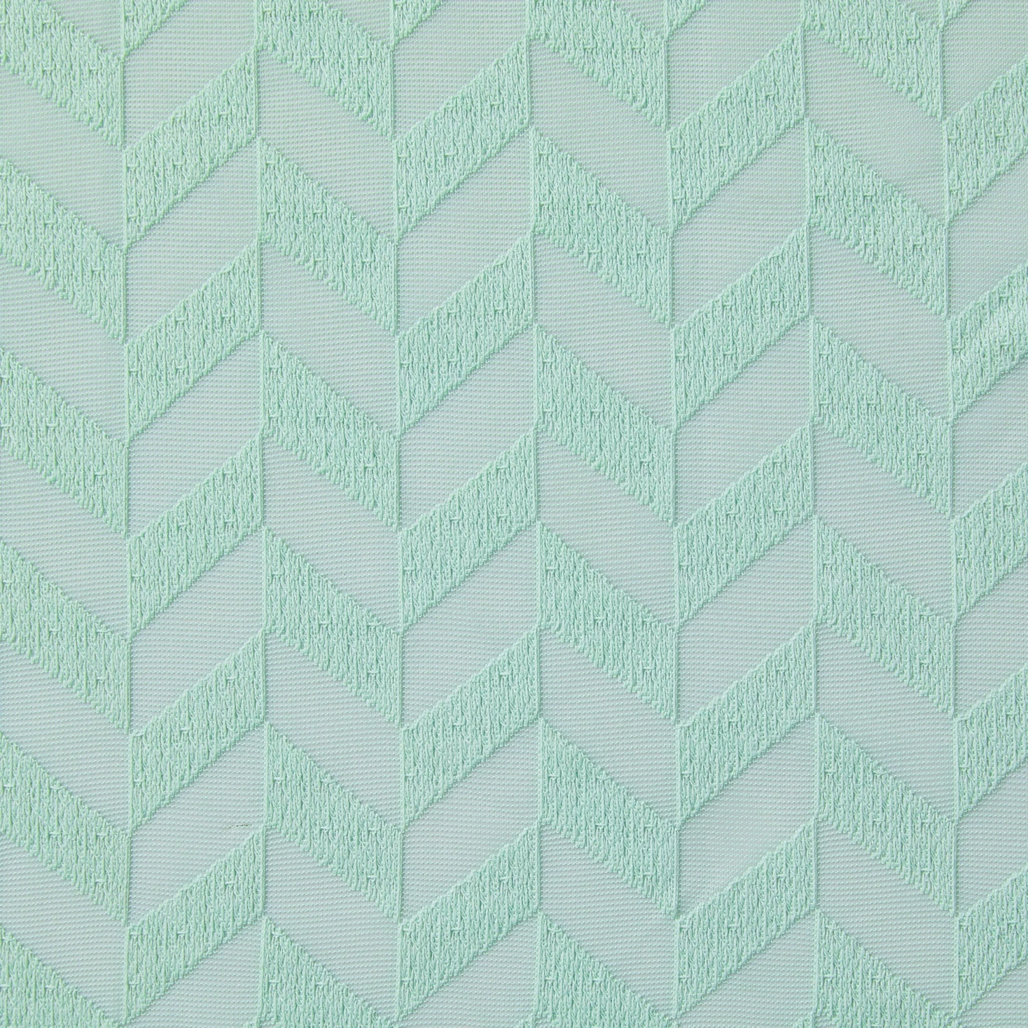 HLC.ME Faux Linen Curtains Herringbone Lace Sheer Rod Pocket Cafe Tiers - Seafoam Green - Set Of 2 8 HLC.ME Faux Linen Curtains Herringbone Lace Sheer Rod Pocket Cafe Tiers - Seafoam Green - Set Of 2