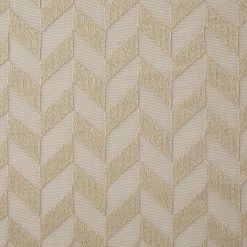 HLC.ME Herringbone Lace Sheer Rod Pocket Cafe Valance - Taupe Faux Linen Curtains