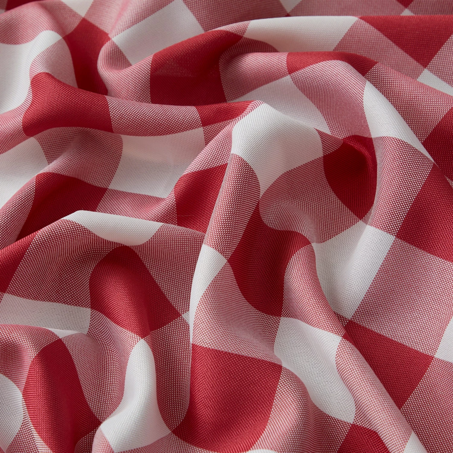 HLC.ME Hilltop Buffalo Check Grommet Curtain Panels - Red - Set Of 2 Faux Linen Curtains 8 HLC.ME Hilltop Buffalo Check Grommet Curtain Panels - Red - Set Of 2 Faux Linen Curtains