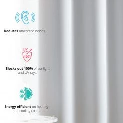 HLC.ME Laurance 100% Blackout Grommet Curtain Panels - Antique Silver - Set Of 2 Blackout Curtains 11 HLC.ME Laurance 100% Blackout Grommet Curtain Panels - Antique Silver - Set Of 2 Blackout Curtains