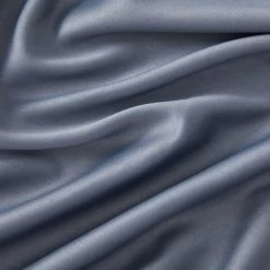 HLC.ME Blackout Curtains Laurance 100% Blackout Grommet Curtain Panels - Steel Grey - Set Of 2