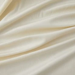 HLC.ME Lopez Velvet Back Tab Rod Pocket Curtain Panels - Ivory - Set Of 2