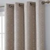 HLC.ME Mia Moroccan Tile 100% Complete Blackout Grommet Curtains - Beige - Set Of 2 Blackout Curtains