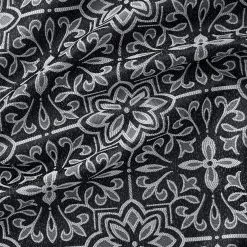 HLC.ME Blackout Curtains Mia Moroccan Tile 100% Complete Blackout Grommet Curtains - Black - Set Of 2 13 HLC.ME Blackout Curtains Mia Moroccan Tile 100% Complete Blackout Grommet Curtains - Black - Set Of 2