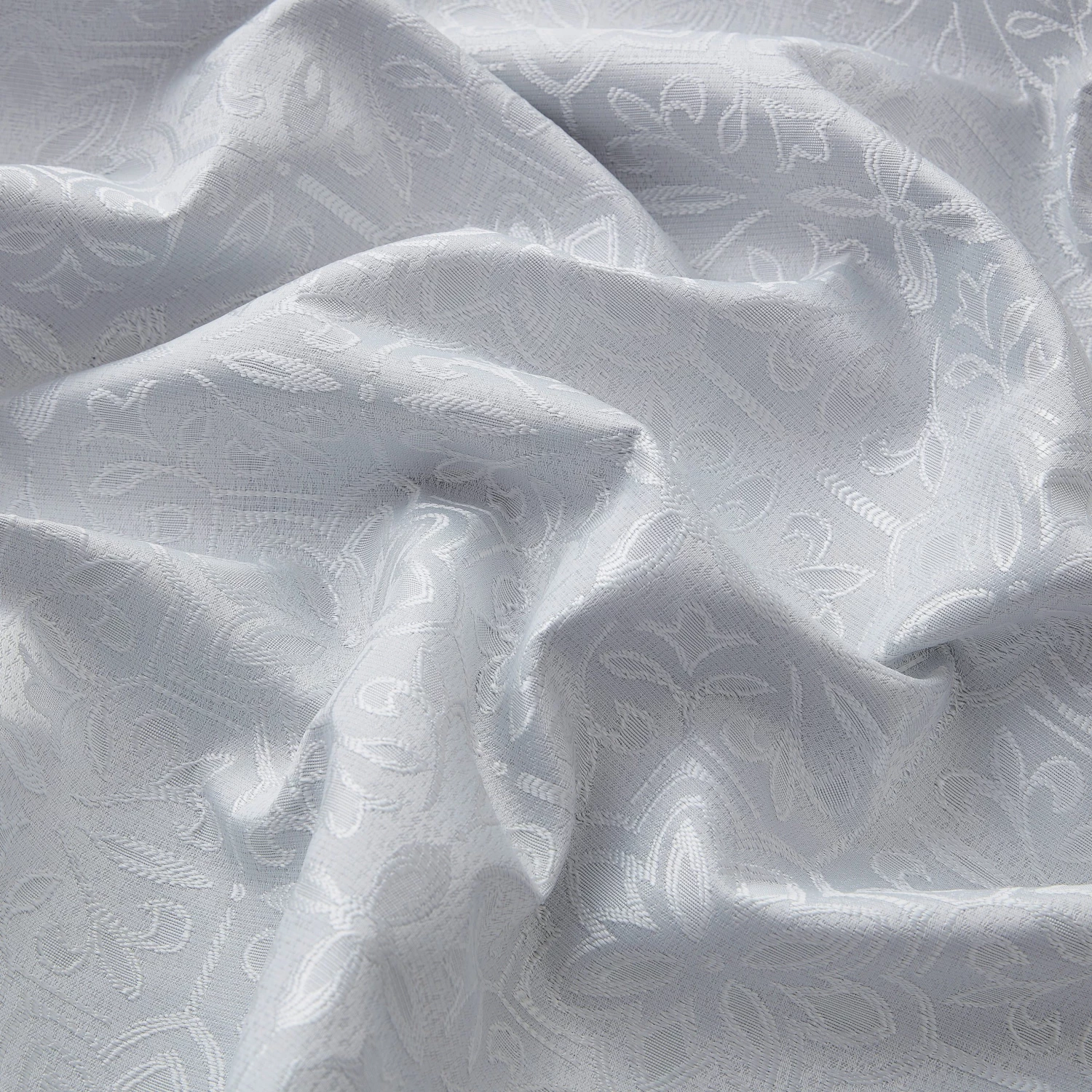 HLC.ME Mia Moroccan Tile 100% Complete Blackout Grommet Curtains - White - Set Of 2 7 HLC.ME Mia Moroccan Tile 100% Complete Blackout Grommet Curtains - White - Set Of 2