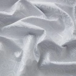 HLC.ME Faux Linen Curtains Mia Moroccan Tile 100% Blackout Grommet Patio Door Panel - White 13 HLC.ME Faux Linen Curtains Mia Moroccan Tile 100% Blackout Grommet Patio Door Panel - White