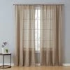 HLC.ME Sheer Curtains Monaco Macrame Lace Sheer Rod Pocket Curtain Panels - Taupe - Set Of 2 1 HLC.ME Sheer Curtains Monaco Macrame Lace Sheer Rod Pocket Curtain Panels - Taupe - Set Of 2