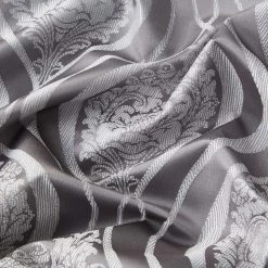 HLC.ME Faux Linen Curtains Montero 100% Blackout Grommet Patio Door Panel - Grey