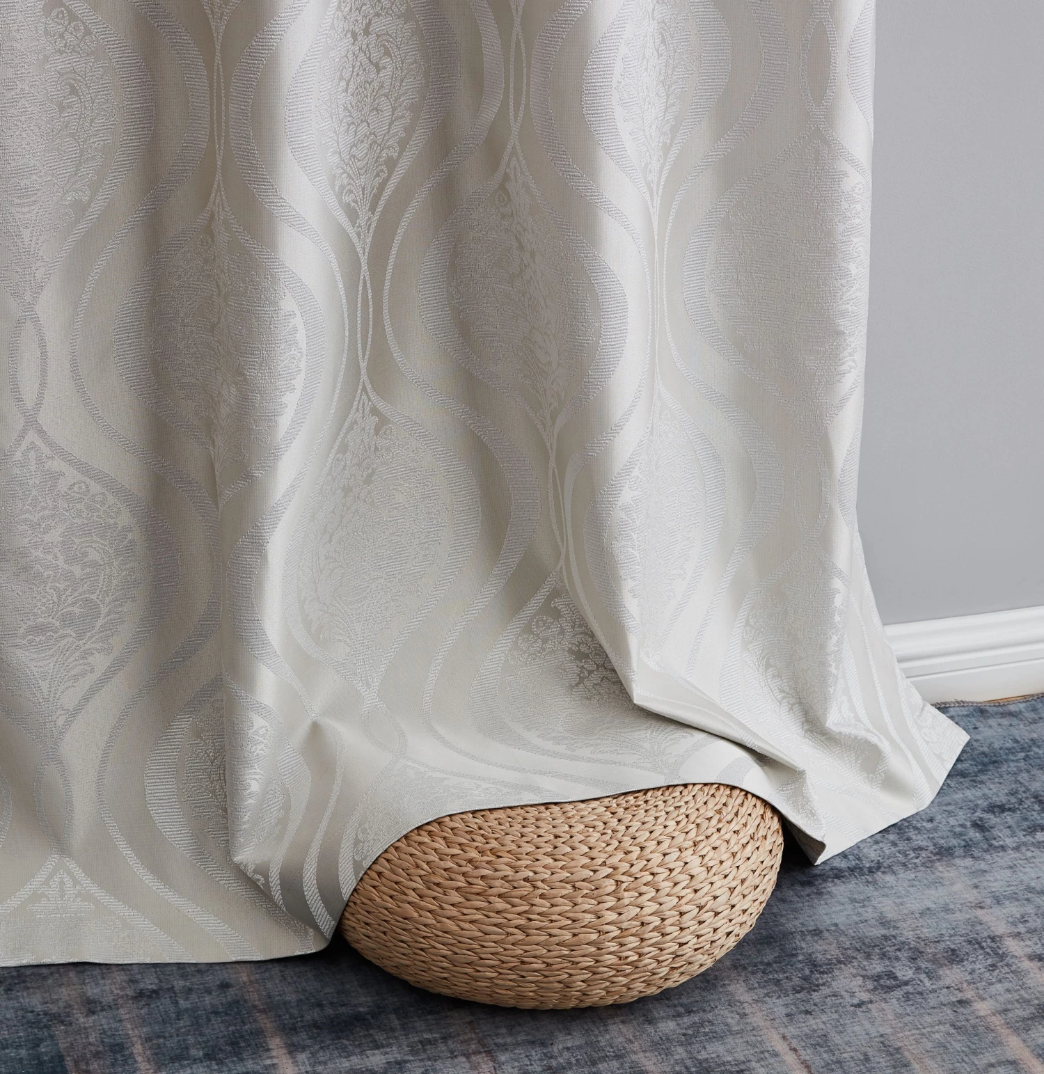 HLC.ME Montero 100% Blackout Grommet Patio Door Panel - Ivory Faux Linen Curtains 6 HLC.ME Montero 100% Blackout Grommet Patio Door Panel - Ivory Faux Linen Curtains