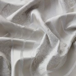 HLC.ME Montero Damask 100% Blackout Grommet Curtain Panels - Ivory - Set Of 2