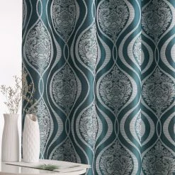 HLC.ME Montero 100% Blackout Grommet Patio Door Panel - Teal Blue 13 HLC.ME Montero 100% Blackout Grommet Patio Door Panel - Teal Blue