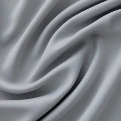 HLC.ME Oxford Blackout Grommet Curtain Panels (Light Grey) - Set Of 2