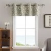 HLC.ME Faux Linen Curtains Paris Paisley Damask Blackout Grommet Valance - Sage Green 1 HLC.ME Faux Linen Curtains Paris Paisley Damask Blackout Grommet Valance - Sage Green