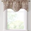 HLC.ME Paris Paisley Scalloped Valance - Spice Red