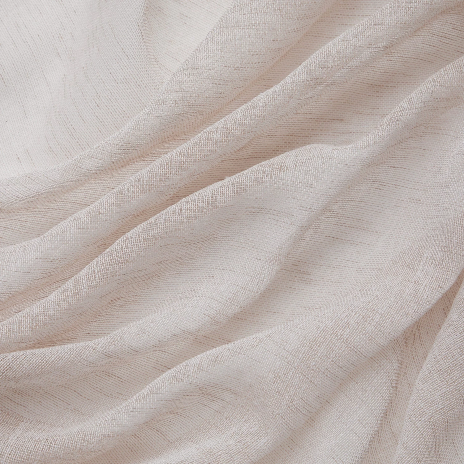 HLC.ME Penelope Faux Linen Sheer Curtain Panels - Beige - Set Of 2 9 HLC.ME Penelope Faux Linen Sheer Curtain Panels - Beige - Set Of 2