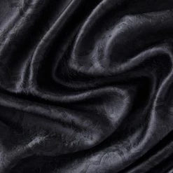 HLC.ME Blackout Curtains Redmont Lattice Blackout Grommet Curtain Panels - Black - Set Of 2