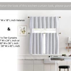 HLC.ME Serenity Floral 100% Blackout Grommet Valance - White 10 HLC.ME Serenity Floral 100% Blackout Grommet Valance - White