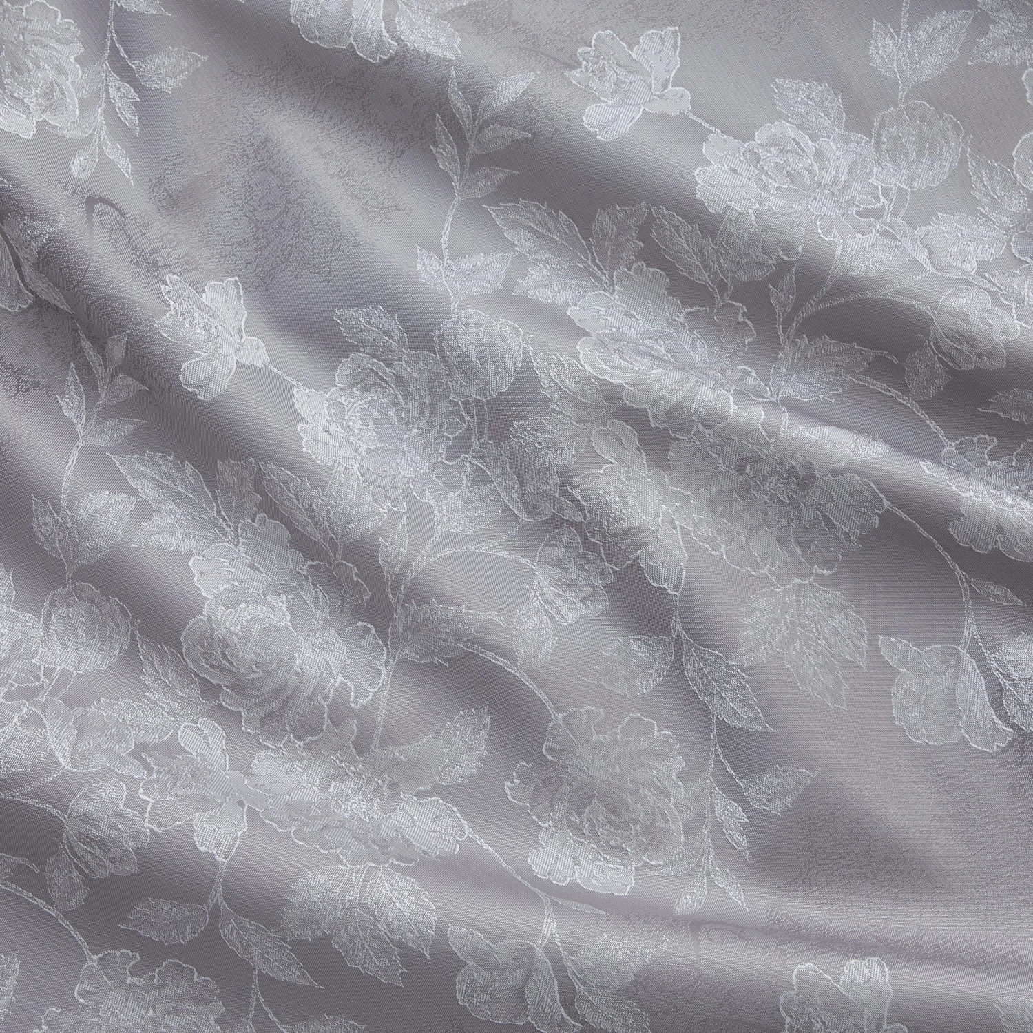 HLC.ME Serenity Floral 100% Blackout Grommet Patio Door Panel - Grey Faux Linen Curtains 8 HLC.ME Serenity Floral 100% Blackout Grommet Patio Door Panel - Grey Faux Linen Curtains