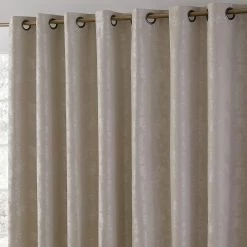 HLC.ME Serenity Floral 100% Blackout Grommet Patio Door Panel - Beige