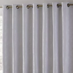 HLC.ME Serenity Floral 100% Blackout Grommet Patio Door Panel - White