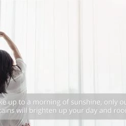 HLC.ME Lucento Sheer Rod Pocket Cafe Tier Panels - Grey Teal - Set Of 2 11 HLC.ME Lucento Sheer Rod Pocket Cafe Tier Panels - Grey Teal - Set Of 2