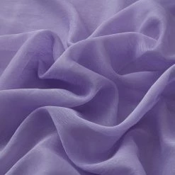 HLC.ME Sheer Grommet Curtain Panels - Light Purple - Set Of 2