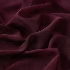 HLC.ME Sheer Grommet Curtain Panels - Plum - Set Of 2 Sheer Curtains