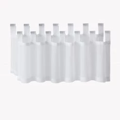 HLC.ME Sheer Tab Top Window Valance - White 7 HLC.ME Sheer Tab Top Window Valance - White