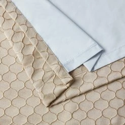 HLC.ME Blackout Curtains Siena Geometric 100% Blackout Grommet Curtains - Taupe - Set Of 2 14 HLC.ME Blackout Curtains Siena Geometric 100% Blackout Grommet Curtains - Taupe - Set Of 2