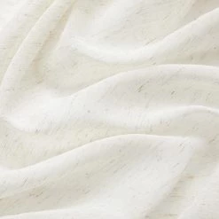 HLC.ME Sierra Linen Sheer Grommet Curtain Panels - Natural Linen - Set Of 2