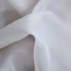 HLC.ME Sheer Curtains Lucento Sheer Tab Top Curtain Panels - Silver Grey - Set Of 2