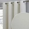 HLC.ME Blackout Curtains Taylor Floral Blackout Grommet Curtain Panels - Beige - Set Of 2