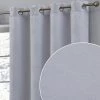 HLC.ME Blackout Curtains Taylor Floral Blackout Grommet Curtain Panels - Light Grey - Set Of 2 2 HLC.ME Blackout Curtains Taylor Floral Blackout Grommet Curtain Panels - Light Grey - Set Of 2