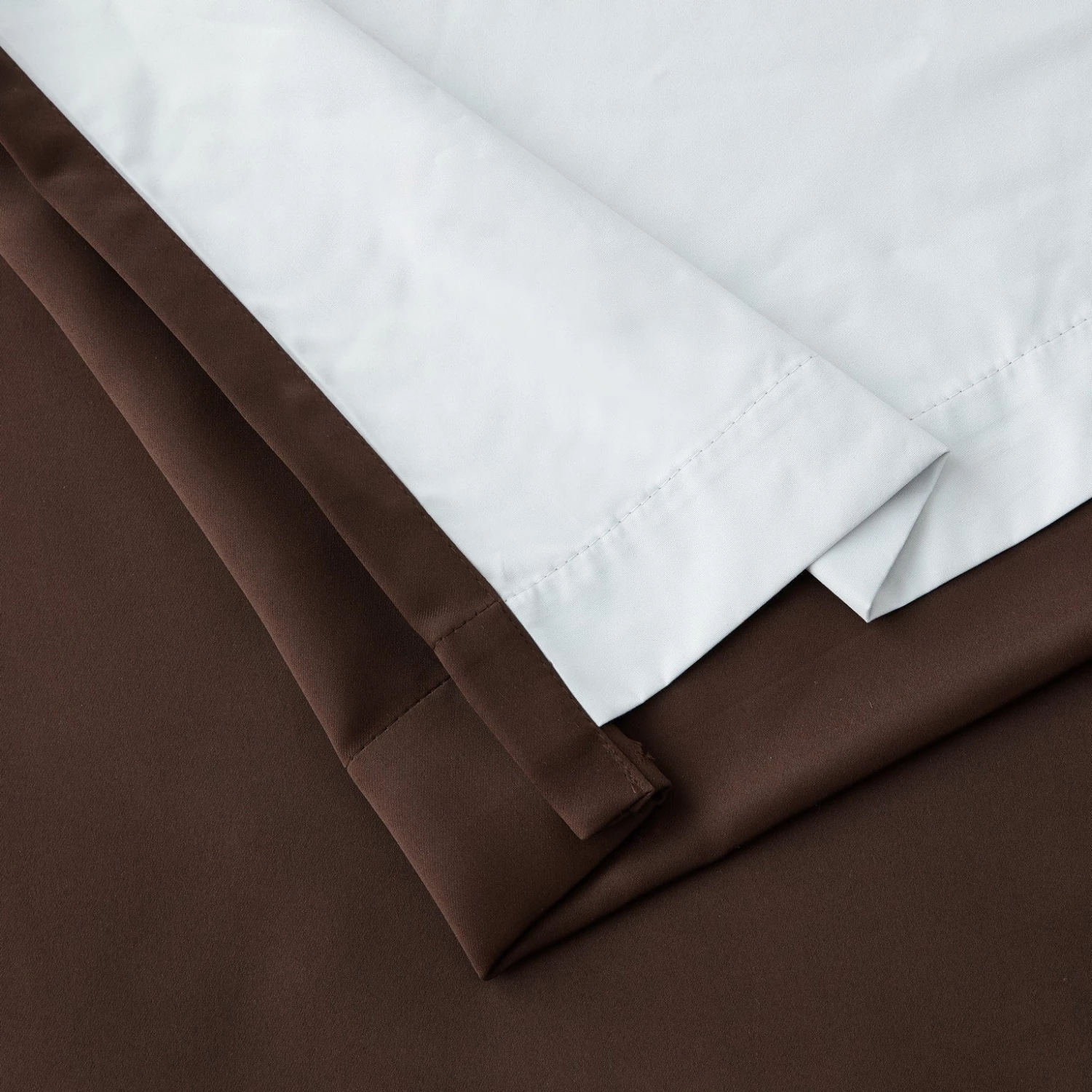 HLC.ME Blackout Curtains Dakota 100% Blackout Grommet Curtain Panels - Chocolate Brown - Set Of 2 6 HLC.ME Blackout Curtains Dakota 100% Blackout Grommet Curtain Panels - Chocolate Brown - Set Of 2