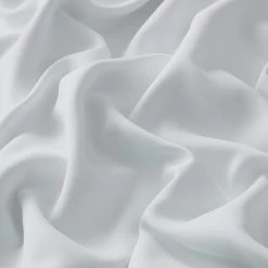 HLC.ME Dakota 100% Blackout Grommet Curtain Panels - White - Set Of 2 Blackout Curtains