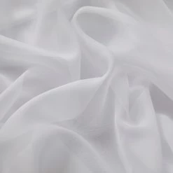 HLC.ME Lucento Sheer Window Scarf - White Sheer Curtains