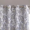 HLC.ME Blackout Curtains Amalfi Paisley 100% Blackout Grommet Curtain Panels - Blue/Yellow - Set Of 2