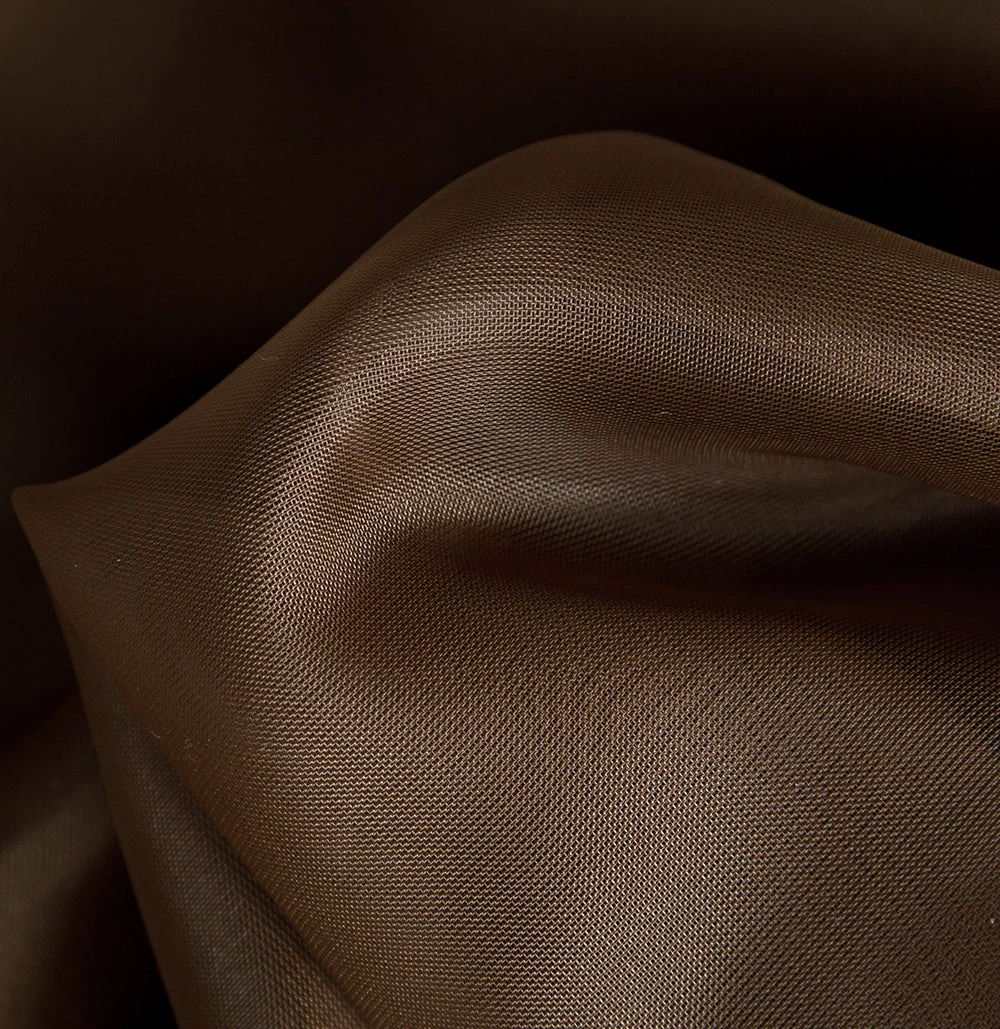 HLC.ME Lucento Sheer Rod Pocket Curtain Panels - Chocolate Brown - Set Of 2 6 HLC.ME Lucento Sheer Rod Pocket Curtain Panels - Chocolate Brown - Set Of 2