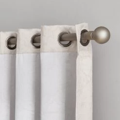 HLC.ME Blackout Curtains Redmont Lattice Blackout Grommet Curtain Panels - Ivory - Set Of 2 11 HLC.ME Blackout Curtains Redmont Lattice Blackout Grommet Curtain Panels - Ivory - Set Of 2