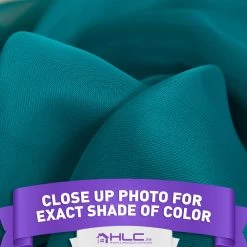 HLC.ME Lucento Sheer Window Scarf - Grey Teal Sheer Curtains