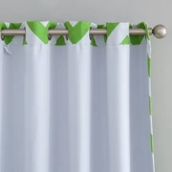 HLC.ME Chevron Print Blackout Grommet Curtain Panels - Lime Green - Set Of 2 Blackout Curtains 11 HLC.ME Chevron Print Blackout Grommet Curtain Panels - Lime Green - Set Of 2 Blackout Curtains