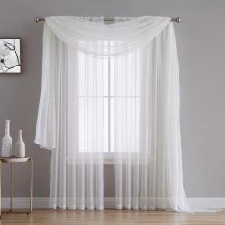 HLC.ME Lucento Sheer Window Scarf - Ivory