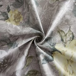 HLC.ME Layla Floral 100% Blackout Grommet Curtain Panels - Yellow - Set Of 2