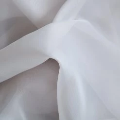 HLC.ME Lucento Sheer Rod Pocket Curtain Panels - Silver - Set Of 2 Sheer Curtains